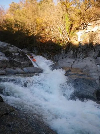 L'Accélérateur à particules (classe 5), un des plus beaux rapides des Cévennes et de France.